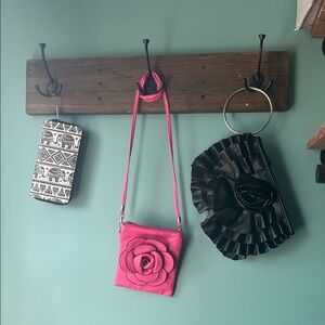 Pink Floral Crossbody Bag